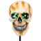 15" Lighted Skeleton Head Halloween Pathway Markers with Sound Set